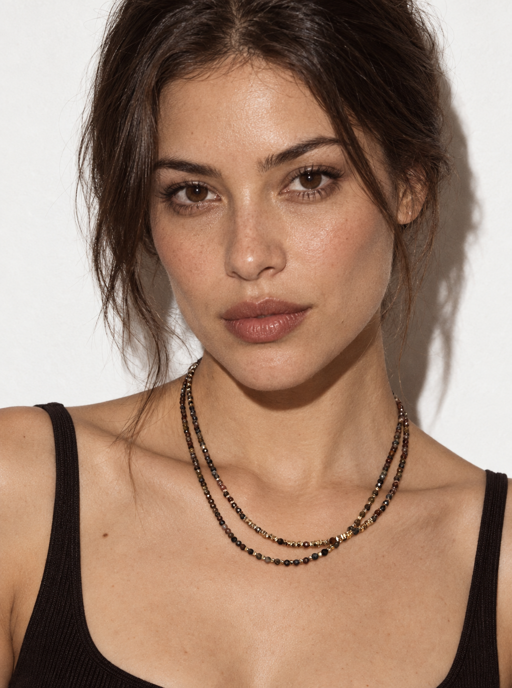 Natural Crystal Layered Pietersite Necklace