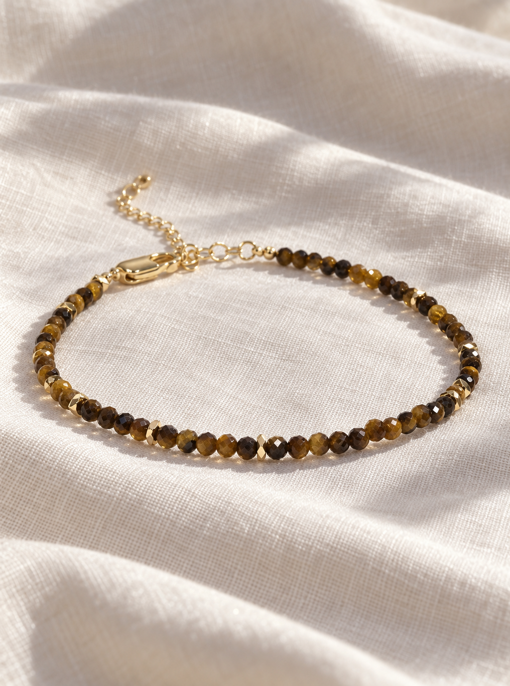 Delicate Brown Tiger Eye Bracelet