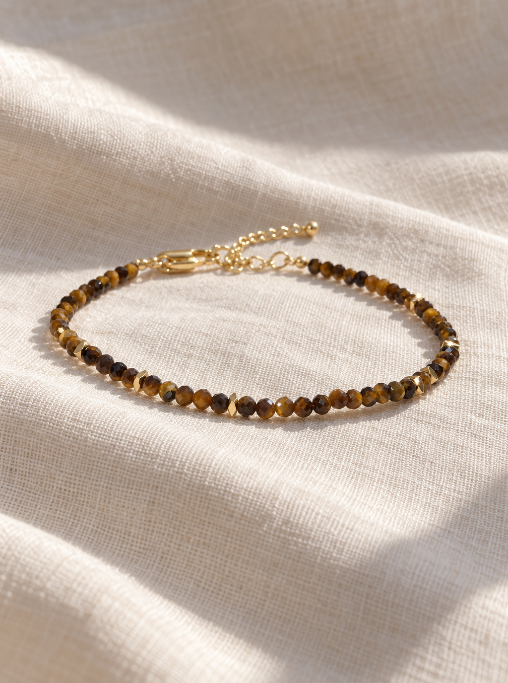 Delicate Brown Tiger Eye Bracelet