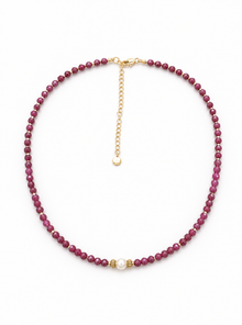 Raw Ruby Necklace
