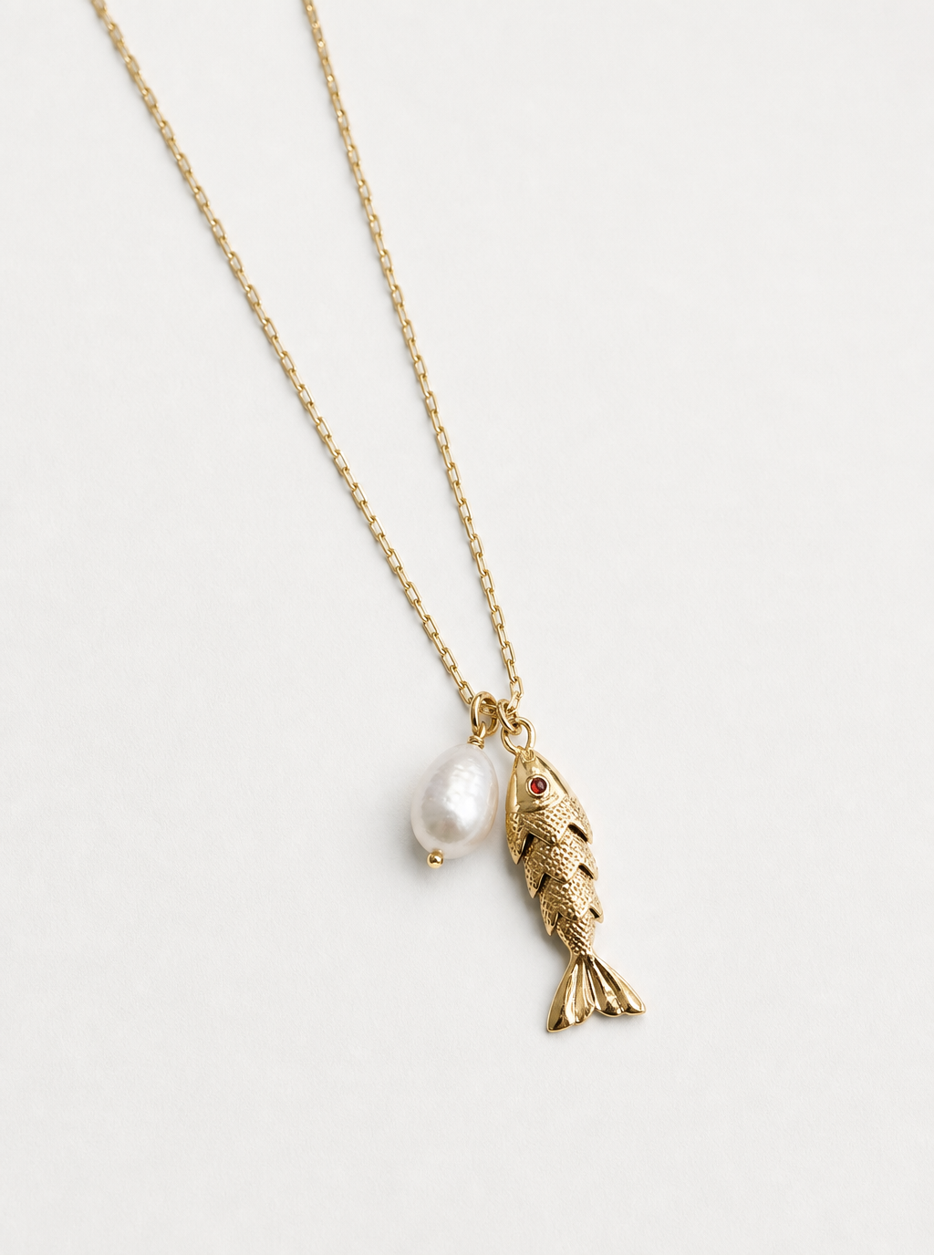 Golden Koi Pearl Necklace