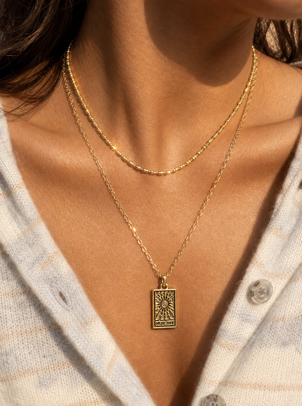 The Sun Tarot Necklace