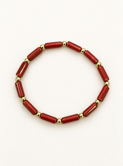 The Ignition - Stretchy Carnelian Bracelet