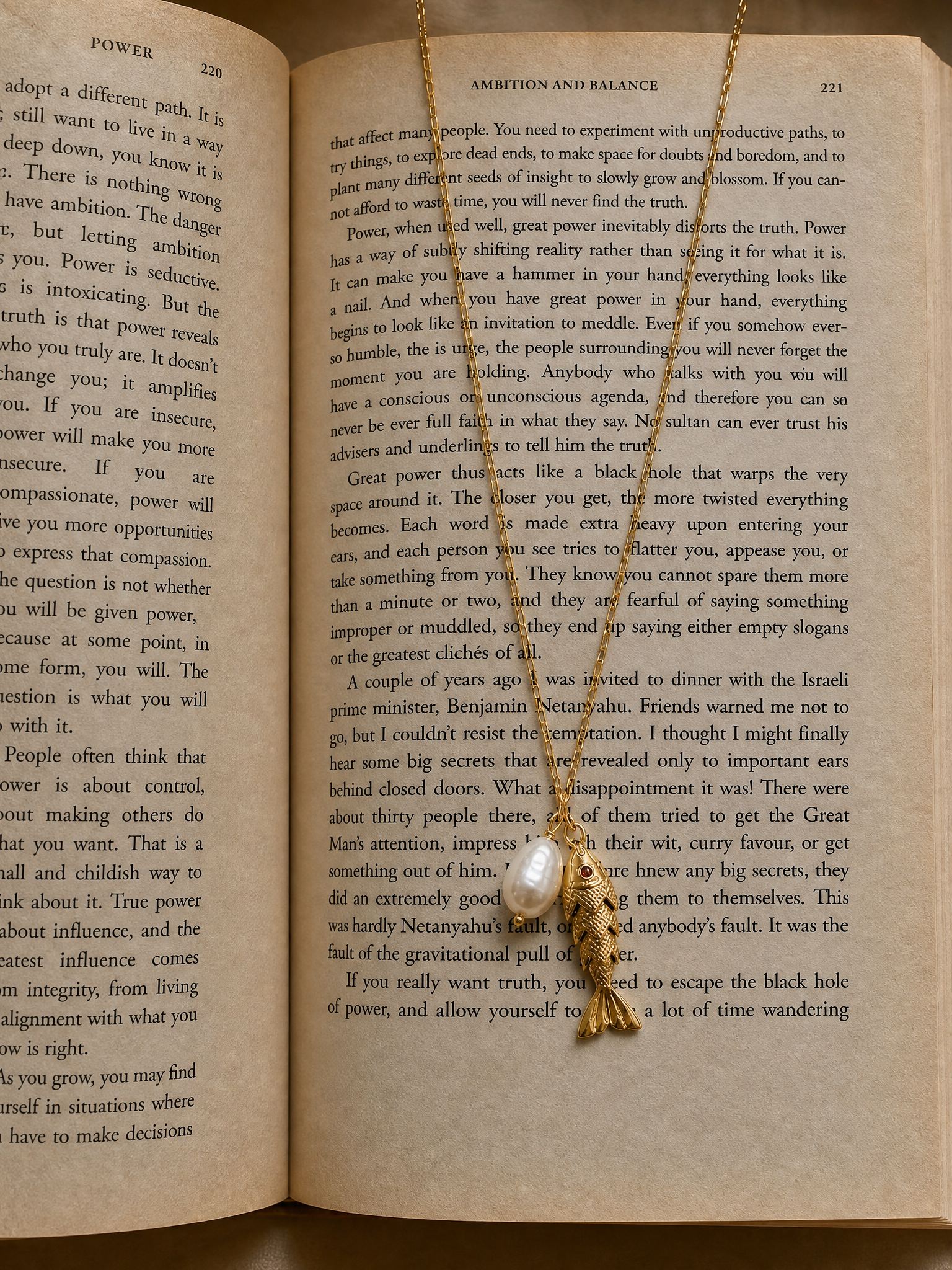 Golden Koi Pearl Necklace