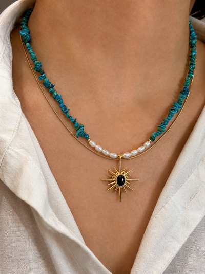 Turquoise Sun Necklace