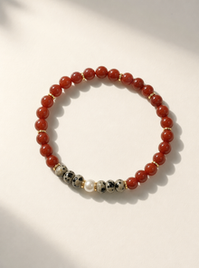 Stretchy Bold Joy Carnelian Bracelet