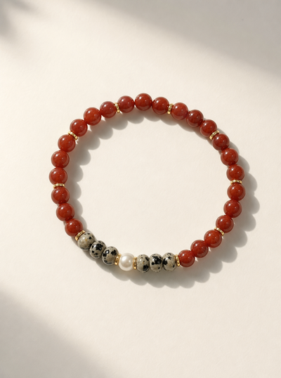 Stretchy Bold Joy Carnelian Bracelet