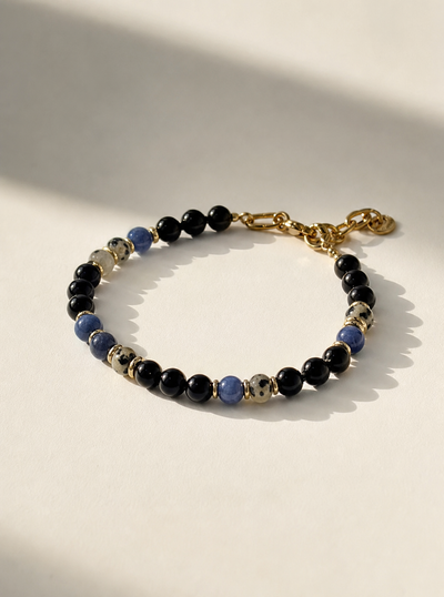 True North Onyx and Dalmatian Bracelet