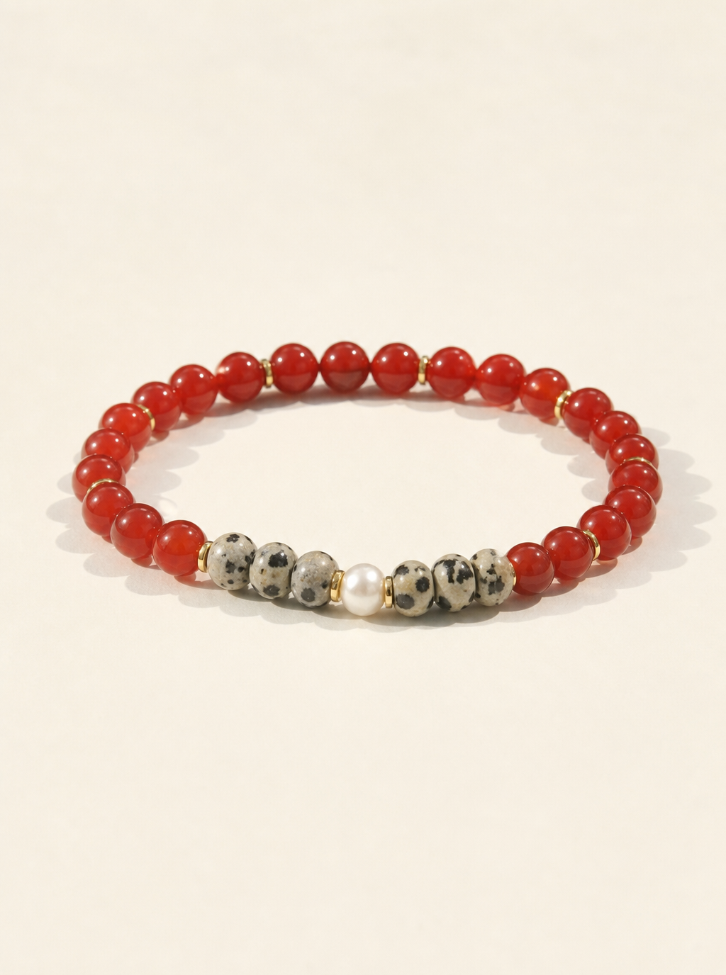 Stretchy Bold Joy Carnelian Bracelet