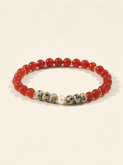 Stretchy Bold Joy Carnelian Bracelet