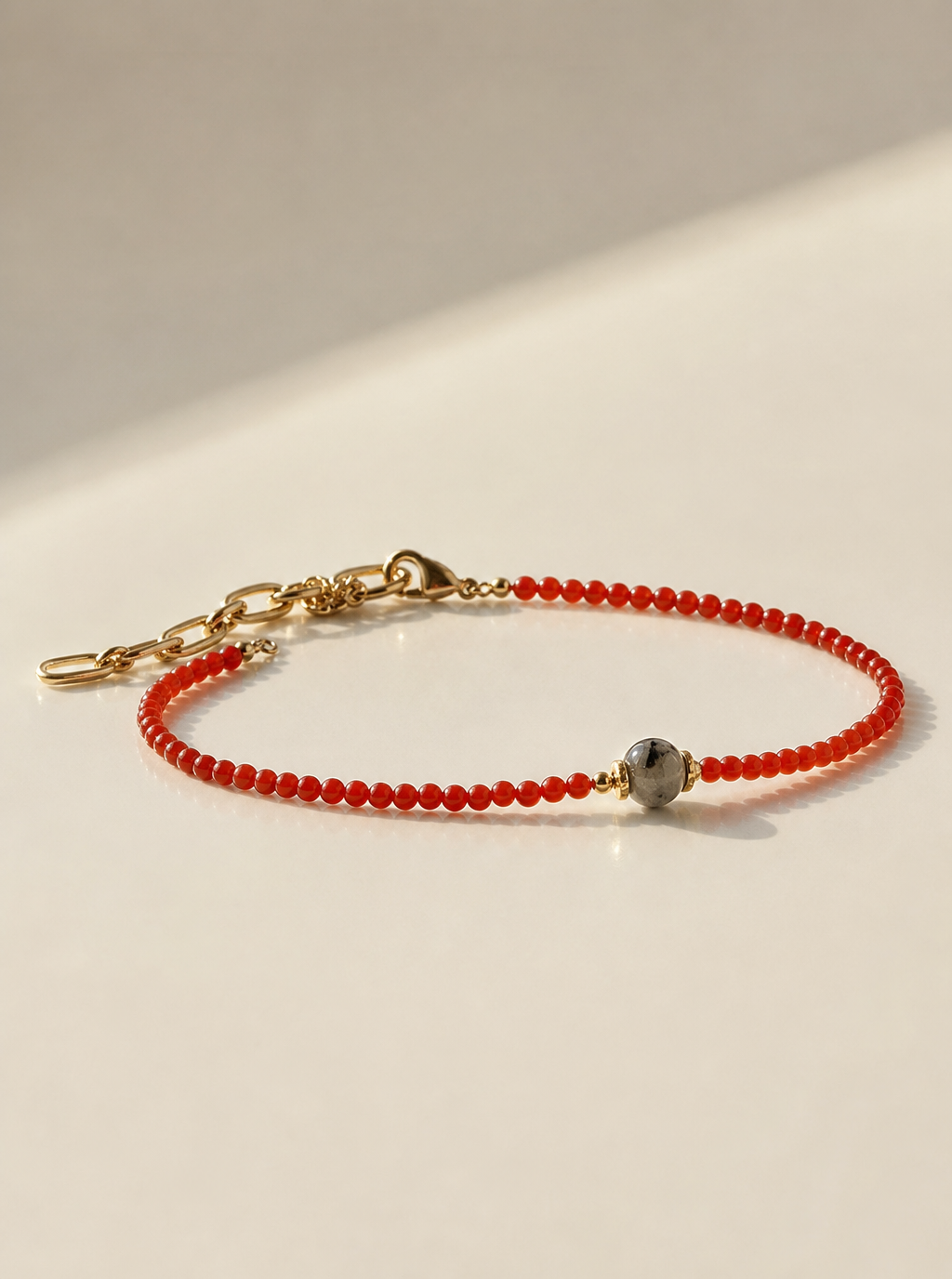 Bring Joy Coral Dalmatian Bracelet