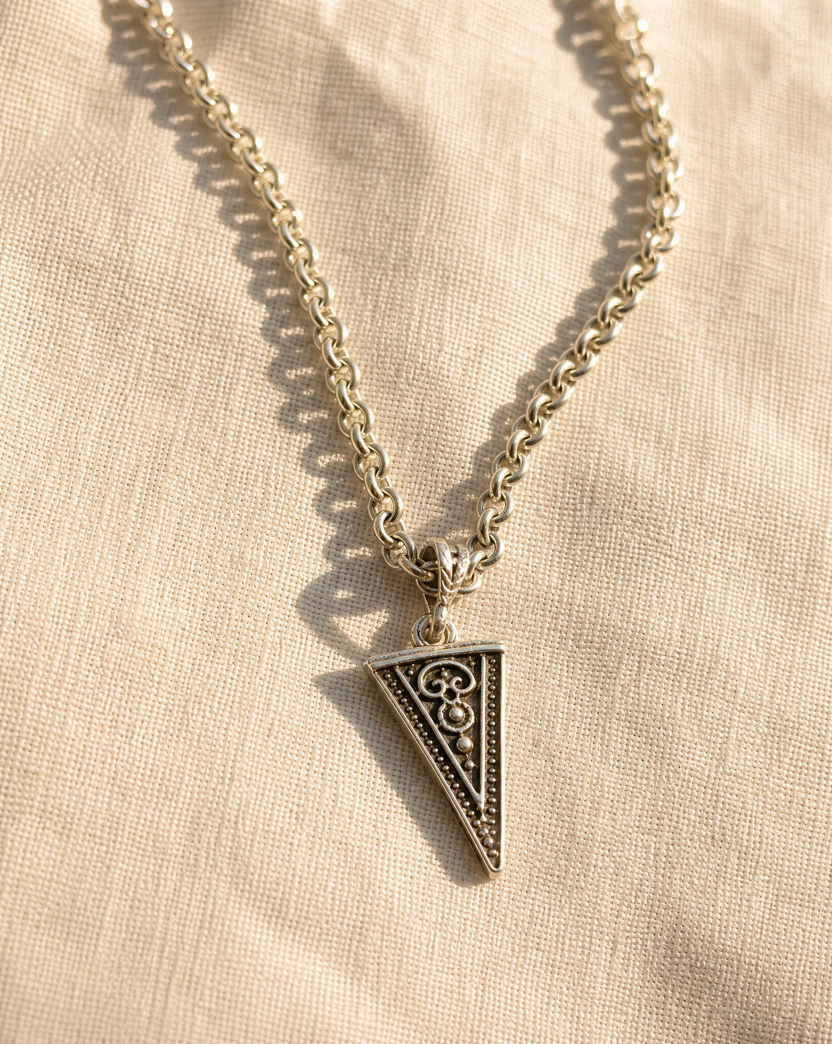 Sacred Geometry Triangle Pendant