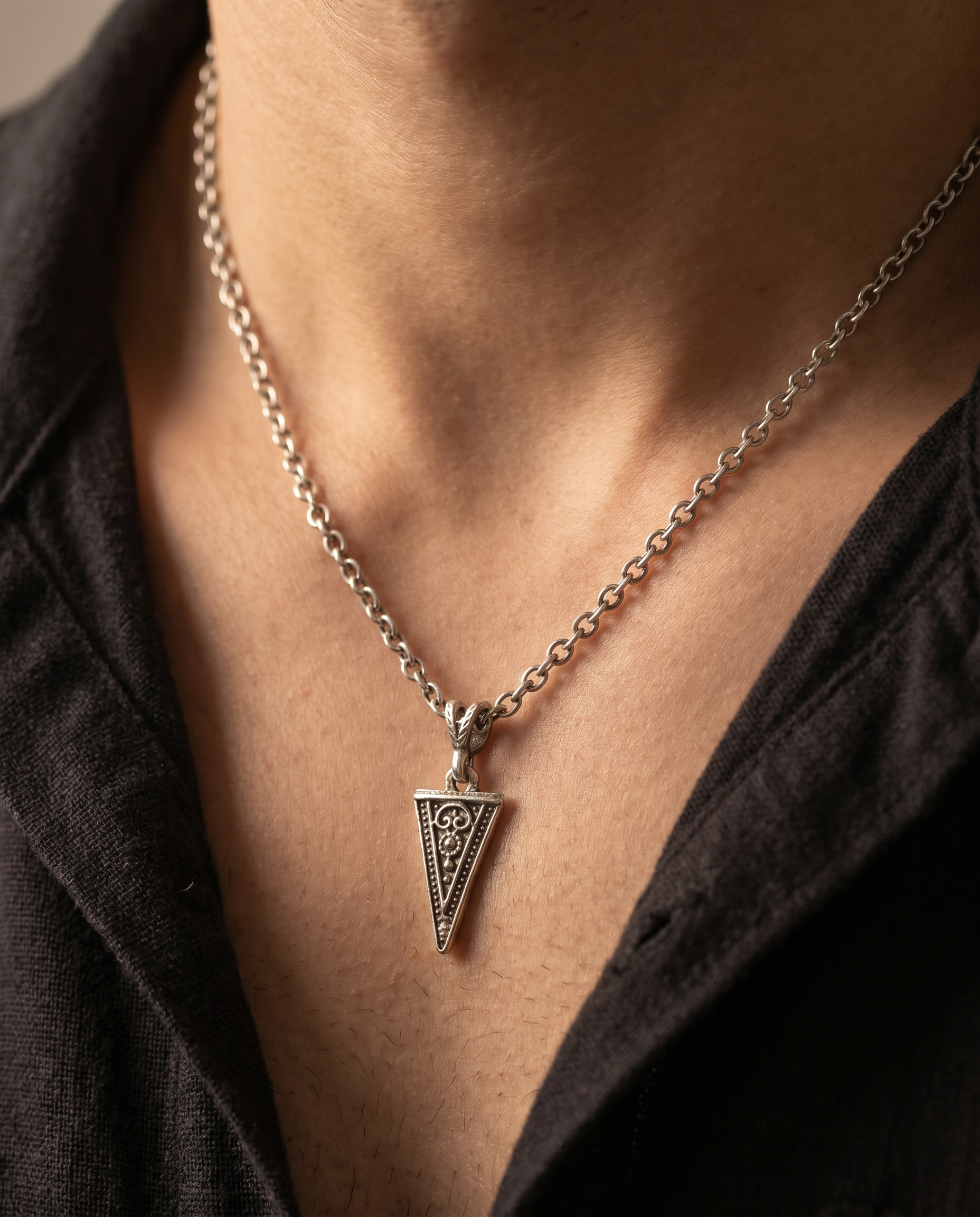 Sacred Geometry Triangle Pendant