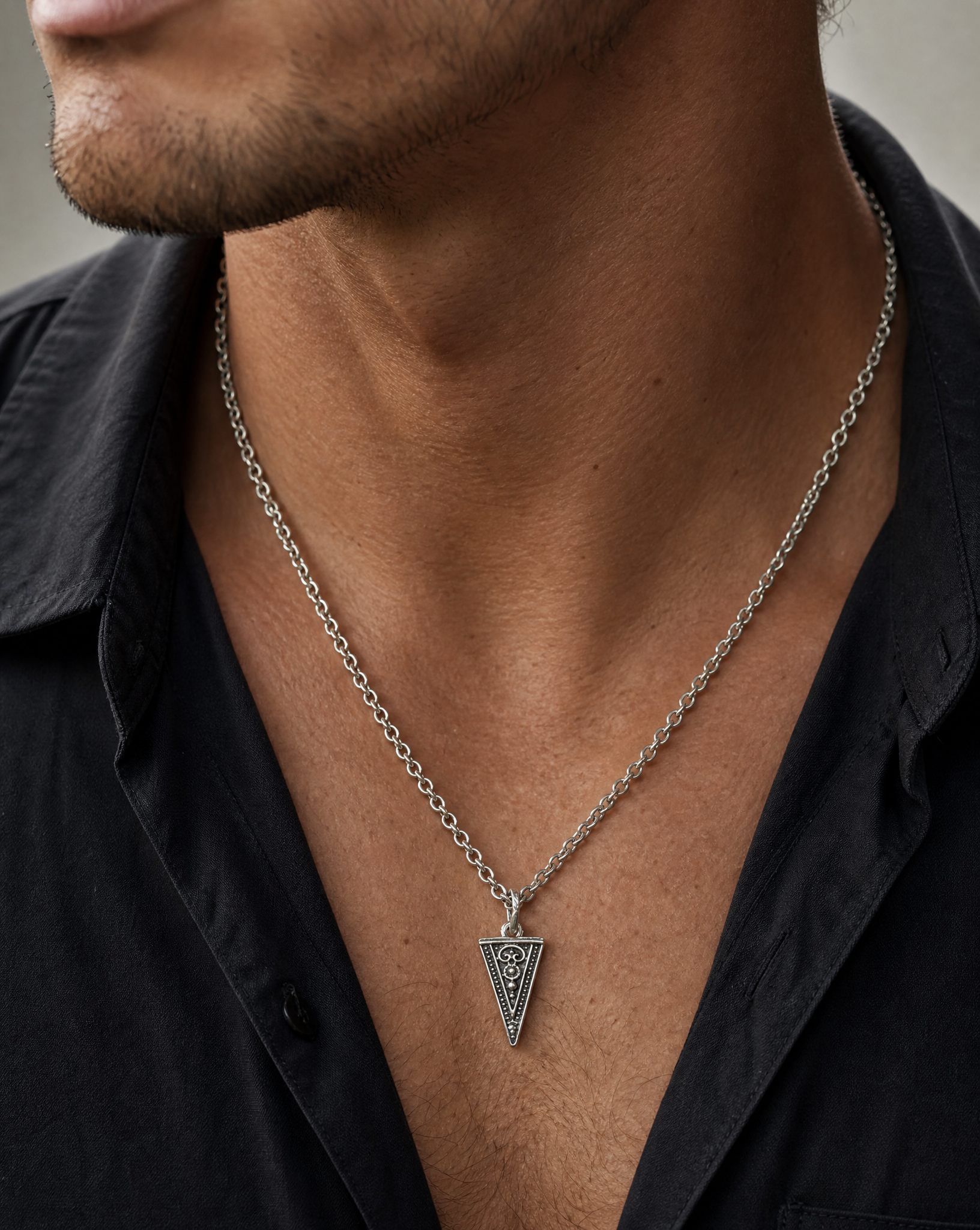 Sacred Geometry Triangle Pendant