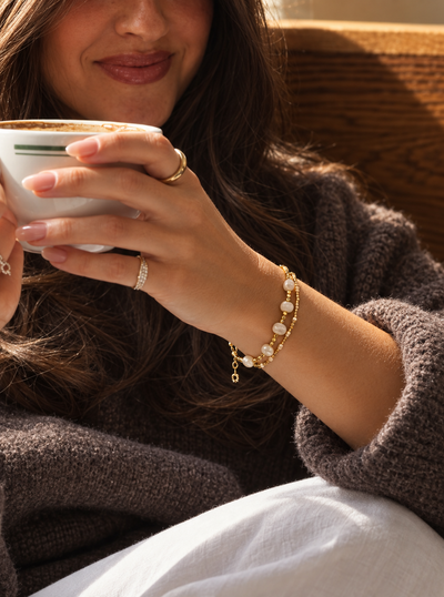 Delicate 14K Gold Filled Pearl Bracelet