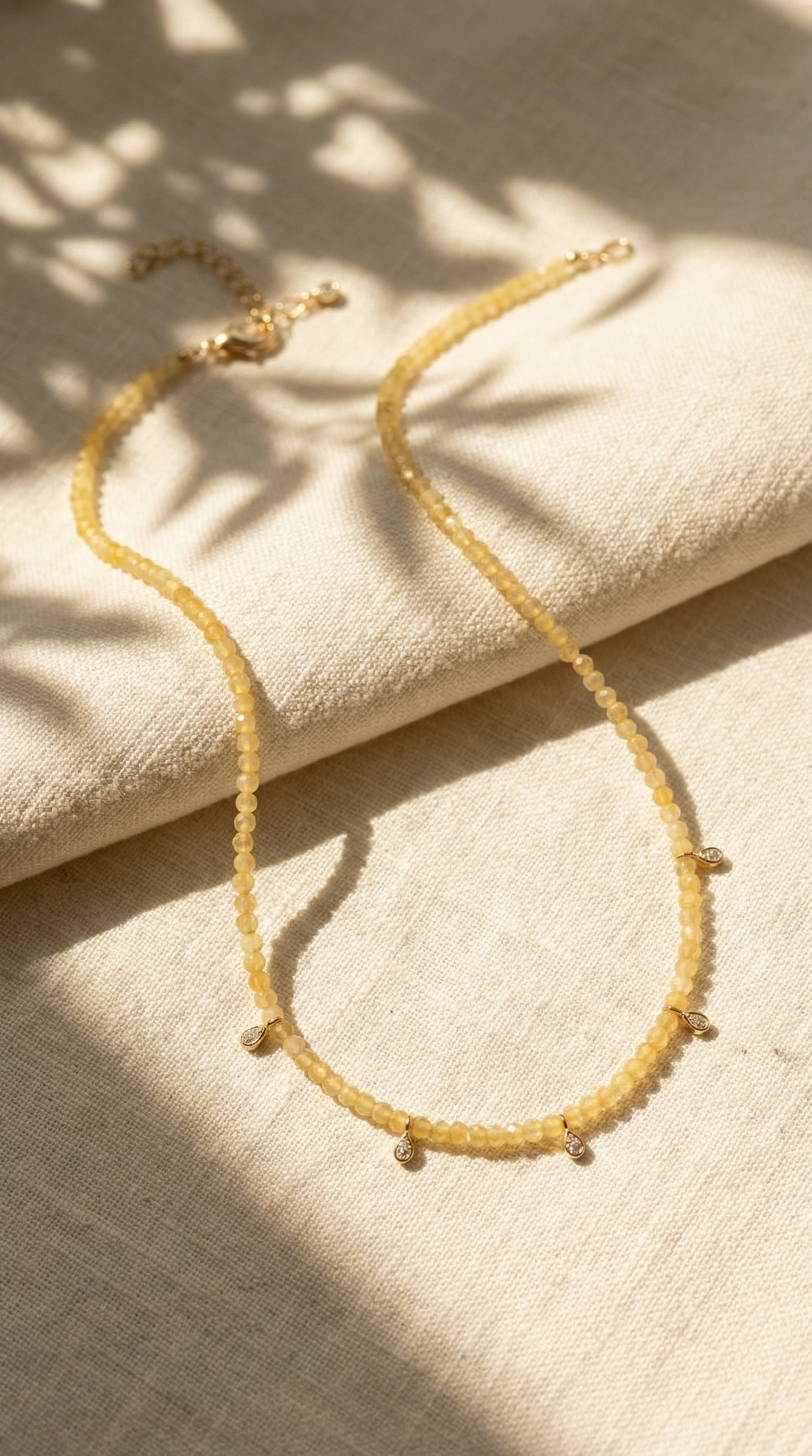 Yellow Opal Choker Necklace