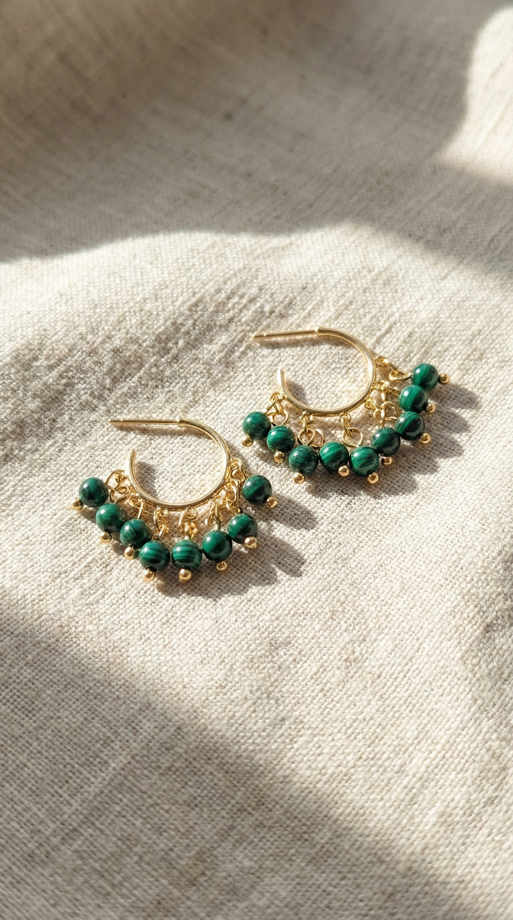 Malachite Earrings