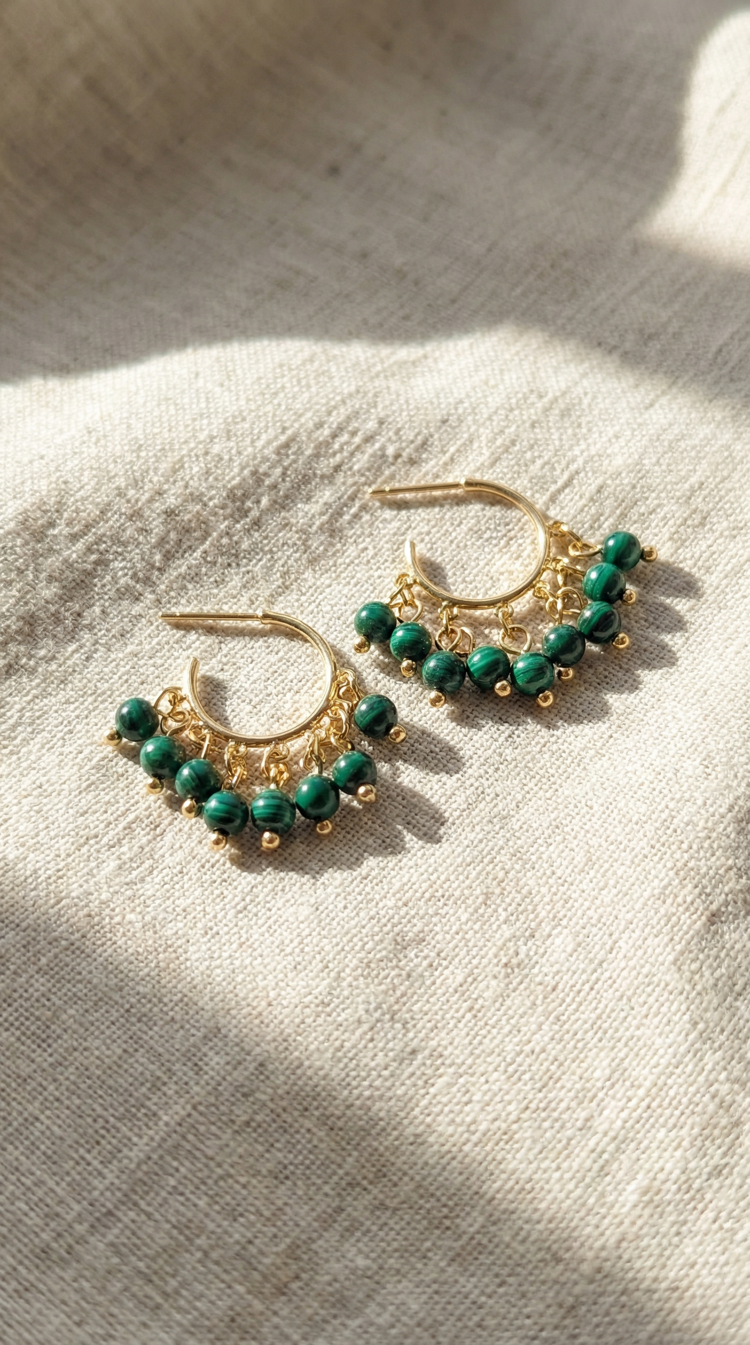 Malachite Earrings