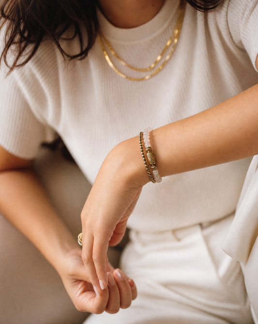 Modern Day Spirituality Selenite Bracelet stack