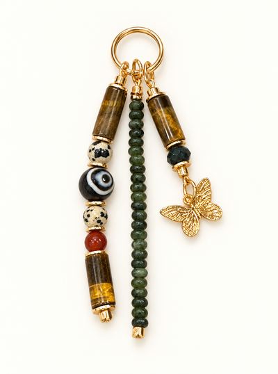 I Evolve Natural Crystal Bag Charm