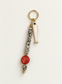 Sunset Natural Crystal Bag Charm
