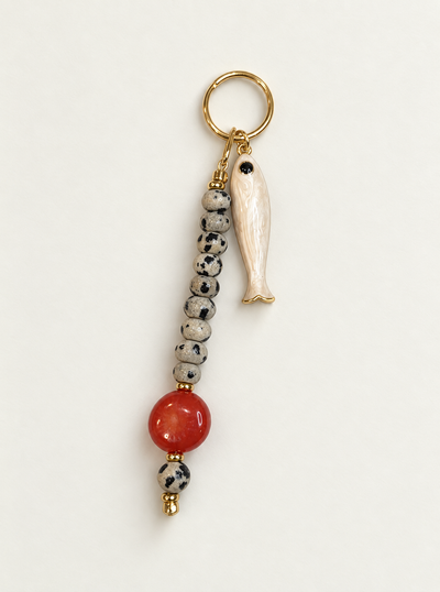 Sunset Natural Crystal Bag Charm