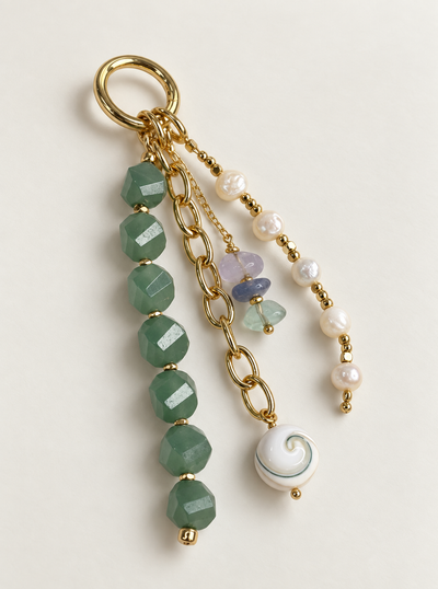 Luck and Abundance Natural Crystal Bag Charm
