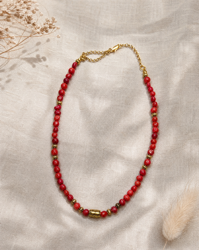 Orange Coral Necklace