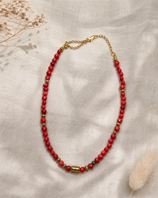 Orange Coral Necklace