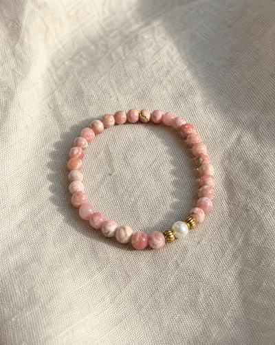 Pink Rhodochrosite Bracelet