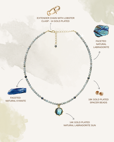 Labradorite Beaded Necklace