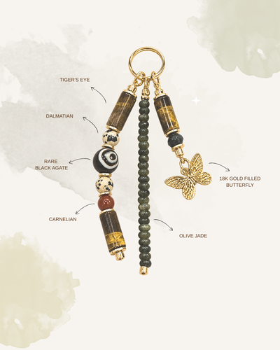 I Evolve Natural Crystal Bag Charm