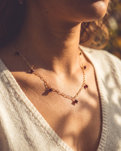 Hessonite Garnet Chain