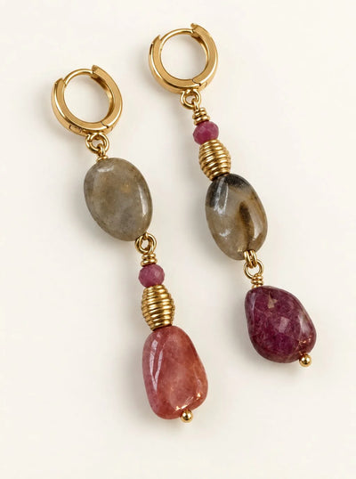 Pink Tourmaline Earrings