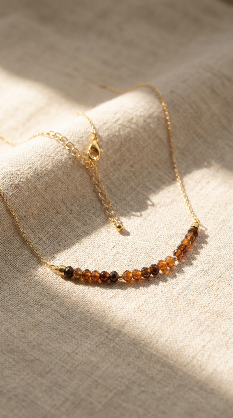 Hessonite Garnet Necklace