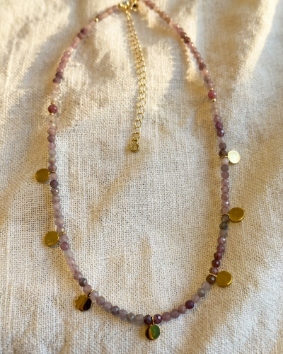 Rose Quartz Choker