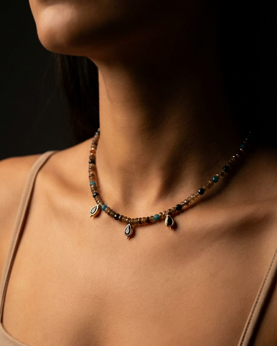 Ash and Fire  Andalusite Choker
