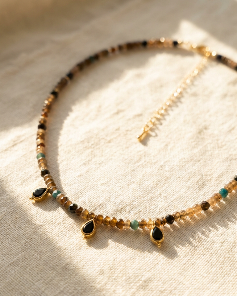 Ash and Fire  Andalusite Choker