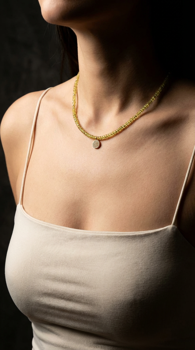 Rare Yellow Sapphire Choker