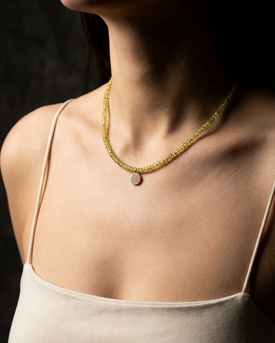 Rare Yellow Sapphire Choker