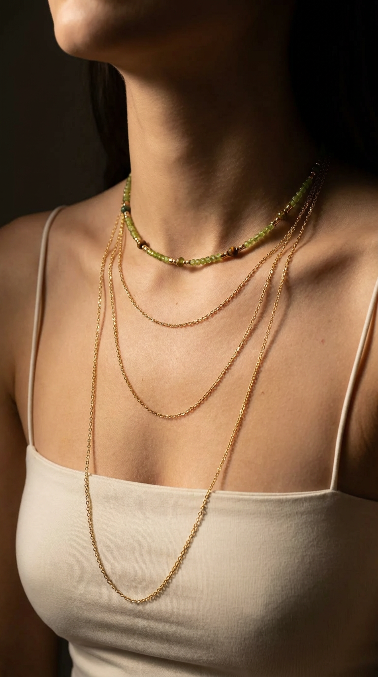 Peridot Choker Necklace