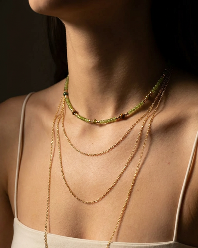Peridot Choker Necklace