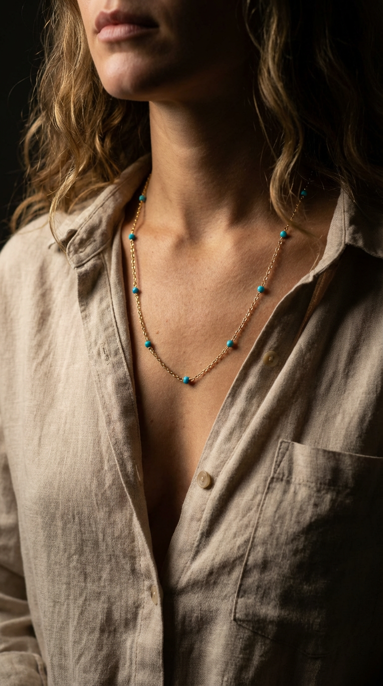 Turquoise Chain Necklace