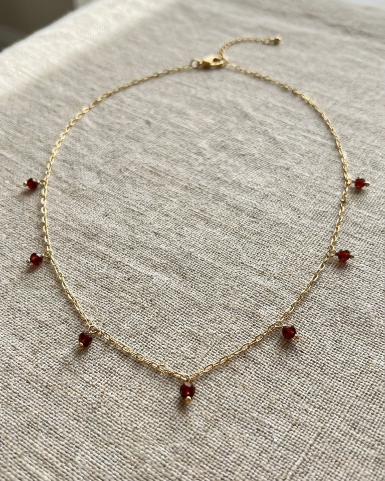 Hessonite Garnet Chain