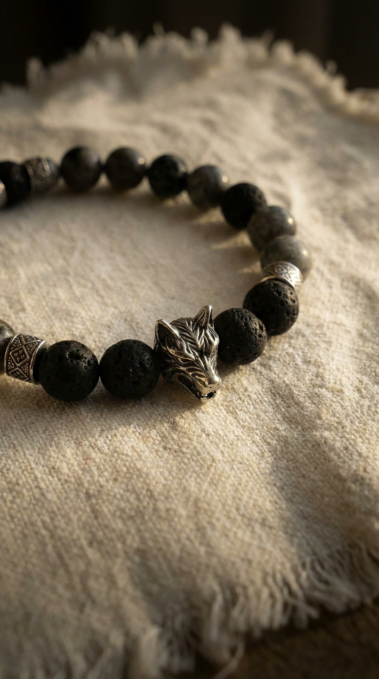 Yooperlite Lava Yang Bracelet- The Awakener