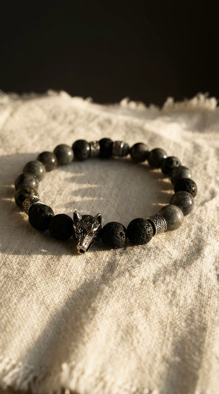 Yooperlite Lava Yang Bracelet- The Awakener
