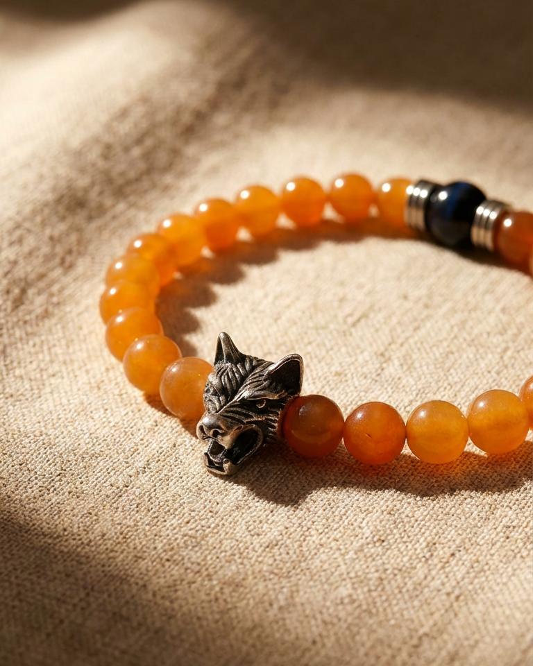 Orange Aventurine Yang Bracelet- The Initiator