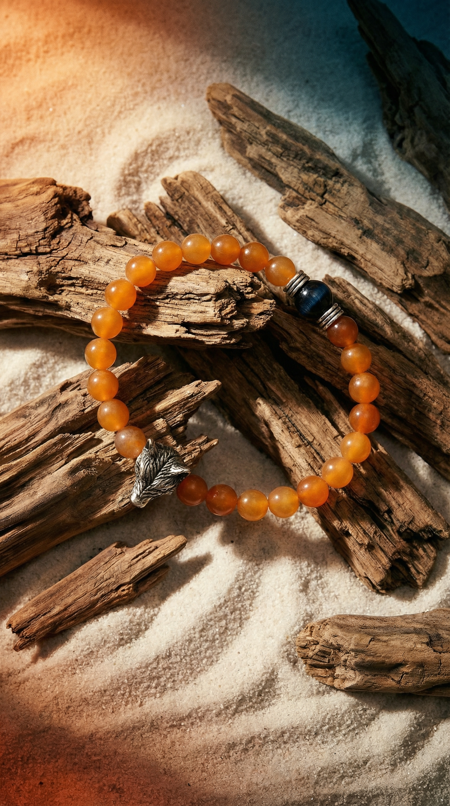 Orange Aventurine Yang Bracelet- The Initiator