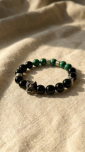Obsidian Malachite Yang Bracelet - The Transformer