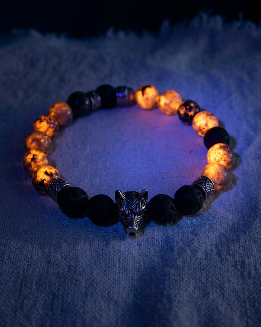 Yooperlite Lava Yang Bracelet- The Awakener